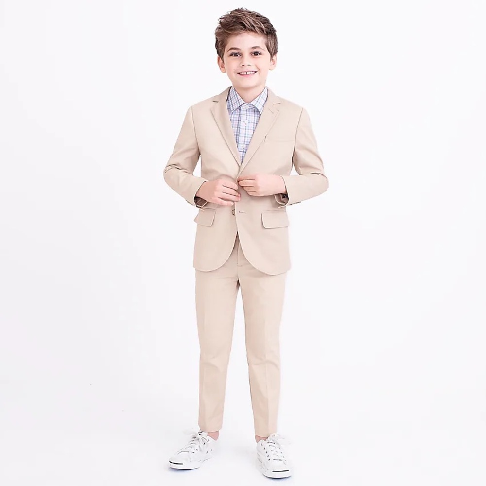 Crewcuts Beige Boys Suit Set